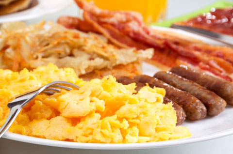 Breakfast: Eggs, Bacon & Sausage