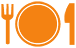 Catering plate setting graphic